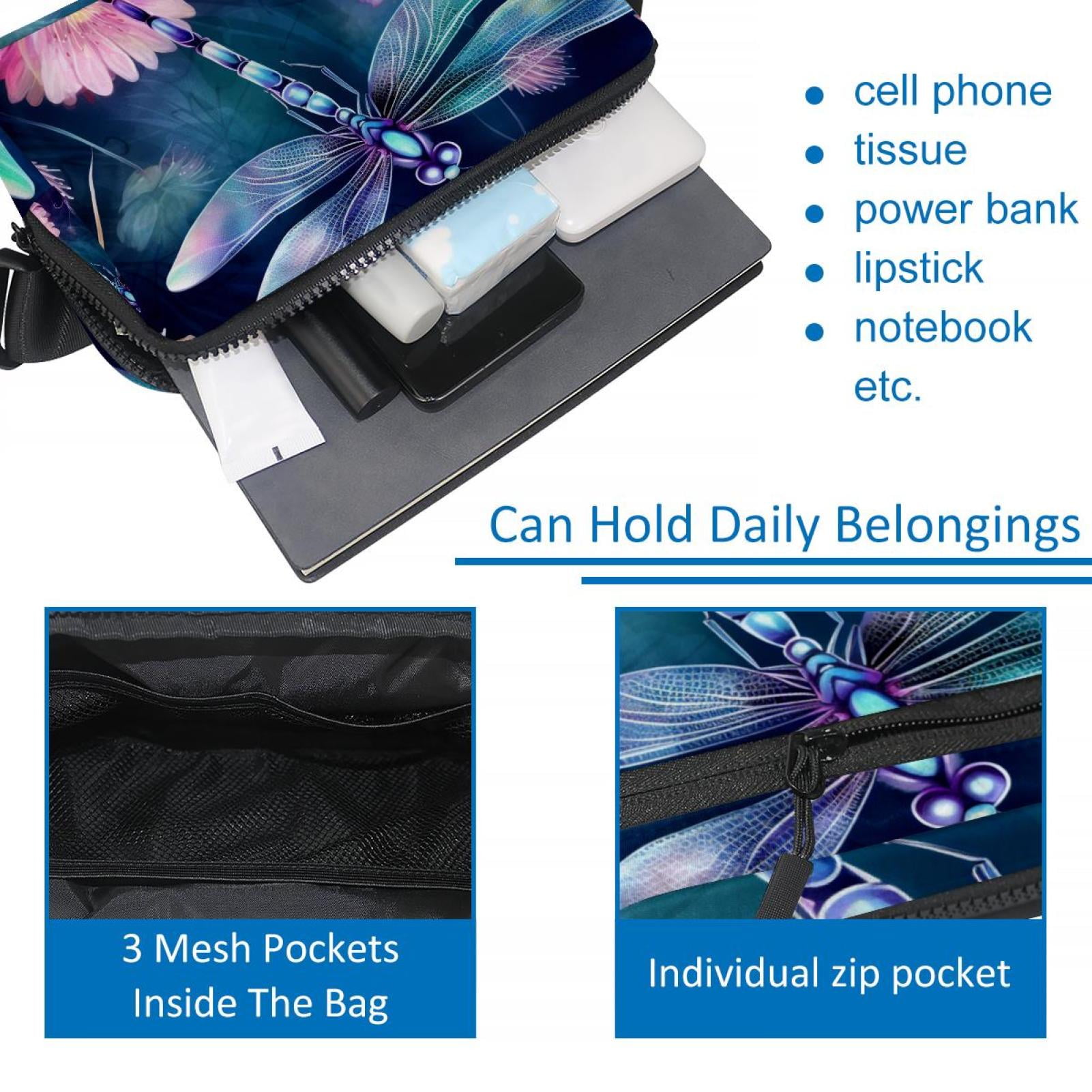 ragonfly Lightweight, Adjustable Fanny Pack with Extension Strap - Unisex Crossbody Bag & Waist Bag