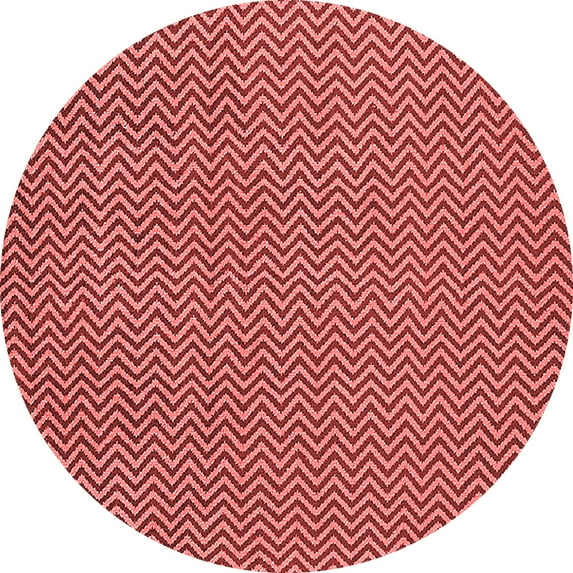 Ahgly Company Indoor Round Oriental Red Industrial Area Rugs, 8' Round
