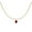 Red Love, variant on Emerald Zircon Bead Necklace Choker