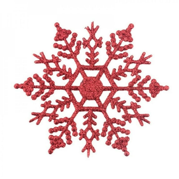 6/12pc Multicolors Snowflakes Ornaments hristmas Tree Hanging Pendant Ornaments Decoration Party Navidad Tree Winter Decor