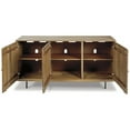 thumbnail image 6 of Signature Design by Ashley Kerrings Accent Storage Cabinet with Carved Doors, Brown Frame with Black & White Doors, 6 of 9