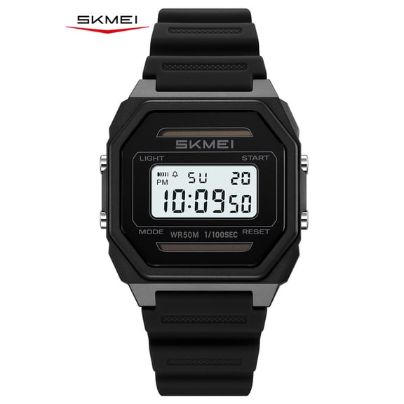 SKMEI Men's Watches Sports Outdoor Digital Watch Waterproof Multi Function Wrist Watches for Men with Back Light Alarm Stopwatch