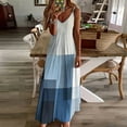 thumbnail image 4 of Modern Art Blue Gray Black Geometric Sleeveless Dress Dresses Women Summer Women's Summer Clothing, 4 of 9