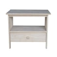 thumbnail image 3 of Pemberly Row 28" Traditional Wood Corner TV Stand in Unfinished, 3 of 10