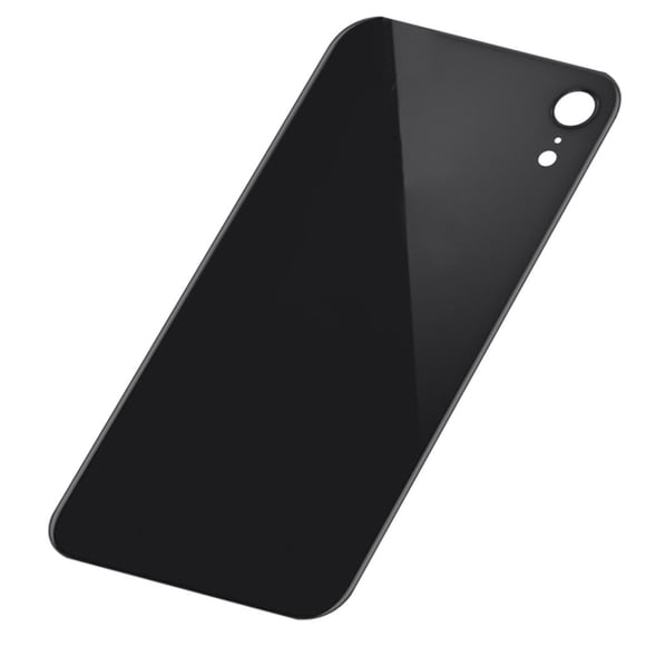 Carcasa trasera de cristal para batería, funda protectora para iPhone XR negro