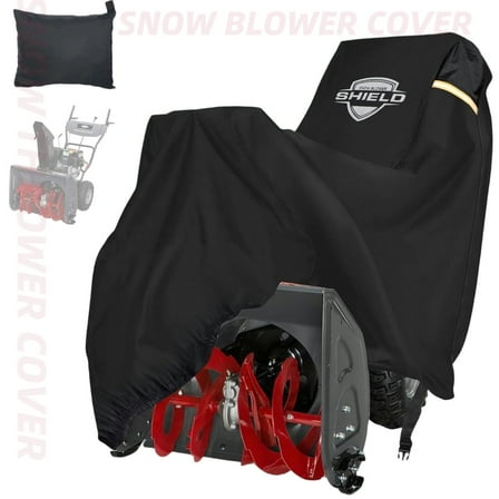 Snow Thrower Cover 600D Oxford Fabric, Waterproof, Dustproof and UV Protection, Durable Snow Blower Cover with Reflective Straps and Air Vents