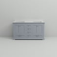 thumbnail image 5 of Lexora Dukes 60 in. W x 22 in. D Dark Grey Double Bath Vanity and White Quartz Top, 5 of 10
