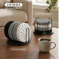 thumbnail image 6 of Coasters Set of 8 for Drinks, 4 Inch Large Coasters for Coffee Table, Tabletop Protection for Hot & Cold Drinks, Versatile Coasters for Home Decor, Non-Slip & Easy to Clean, Classic Black, 6 of 7