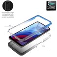 thumbnail image 5 of CoverON For Motorola Moto G Power 2021 Case with Screen Protector Tempered Glass, Gradient Heavy Duty Clear Full Body Phone Cover, Blue / Black, 5 of 10