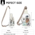 thumbnail image 4 of Clear Bag for Stadium Events, Clear Purses for Women Crossbody Transparent Bag, Clear Stadium Bag for Concerts, 4 of 8
