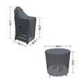 thumbnail image 3 of Housses et Toutes les Housses d'Ensemble de Bar Extérieur pour Palm Coast, Ensemble de 5 Pcs Rond de Style Ferme pour Table et Chaises, Polyester Hydrofuge et Résistant aux UV, 3 of 6