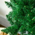 thumbnail image 2 of Resenkos 7' Artificial Half Christmas Tree with Auto Open & Steel Base for Indoor Xmas Decor, 7ft Green, 2 of 7