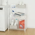 thumbnail image 4 of Hyper Tough 3-Tier Multipurpose Wire Shelving Rack, White Color, 750lbs Load Capacity, 4 of 9