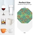 thumbnail image 4 of KLL Drink Coasters Set Octagon of 4,PU Leather Absorbent Coasters Set Decorative Coffee Cup Coasters Housewarming Gift for Home Decor-Colourful Tie Dye, 4 of 5
