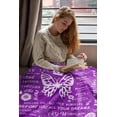 thumbnail image 5 of Happy Birthday Gift for Women,Best Friend Birthday Gift for Women,Purple Gift for Women,Birthday Gift for Women Friendship, Women Birthday Gifts, Women Birthday Blanket 60"X50", 5 of 5