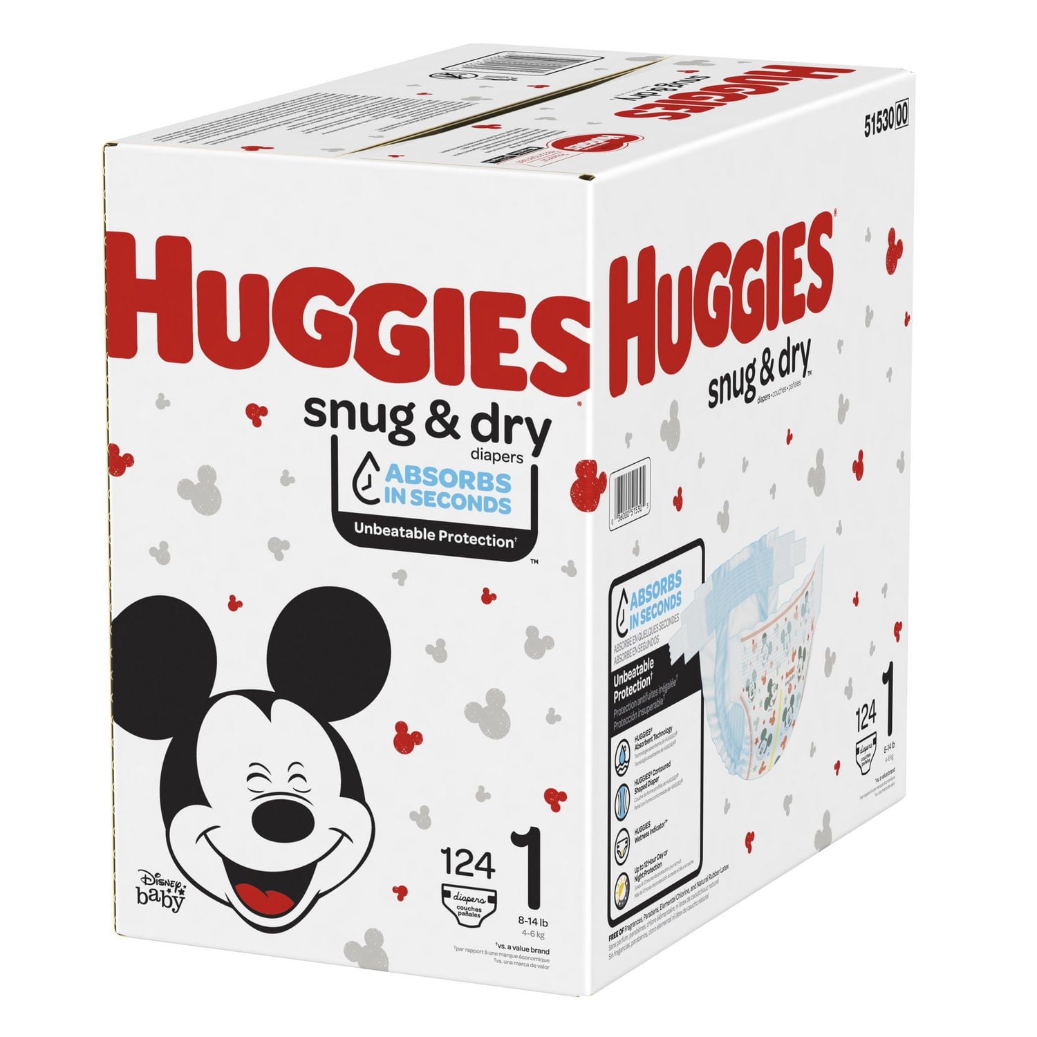Huggies Snug & Dry Diapers, Giga Pack