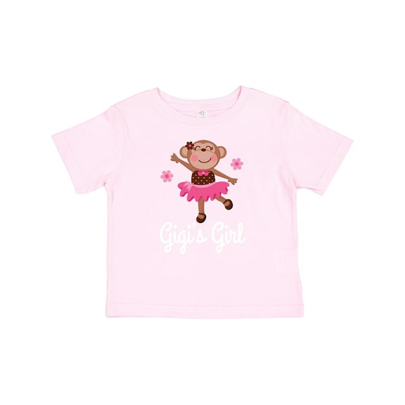 Inktastic Gigis Girl Ballerina Monkey Girls Baby T-Shirt