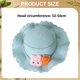 thumbnail image 2 of Sombrero de 56-58cm de circunferencia para mujer, sombrero para el sol de verano, protector solar de rábano y conejo, sombrero de paja y bolsa de paja, 2 of 5