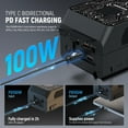 thumbnail image 4 of Neewer PS099S Mini V-Mount Battery - 99Wh, 100W PD, w/D-Tap/USB-C/A, APP Control, for BMPCC/Camcorders, 4 of 8