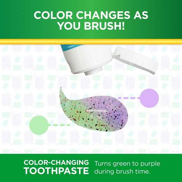 Brush Buddies Crayola Swirl Anticavity Color Changing Fluoride