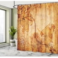 thumbnail image 5 of Ambesonne Vintage Shower Curtain, Treasure Map Compass, 69"Wx84"L, Tan, 5 of 5