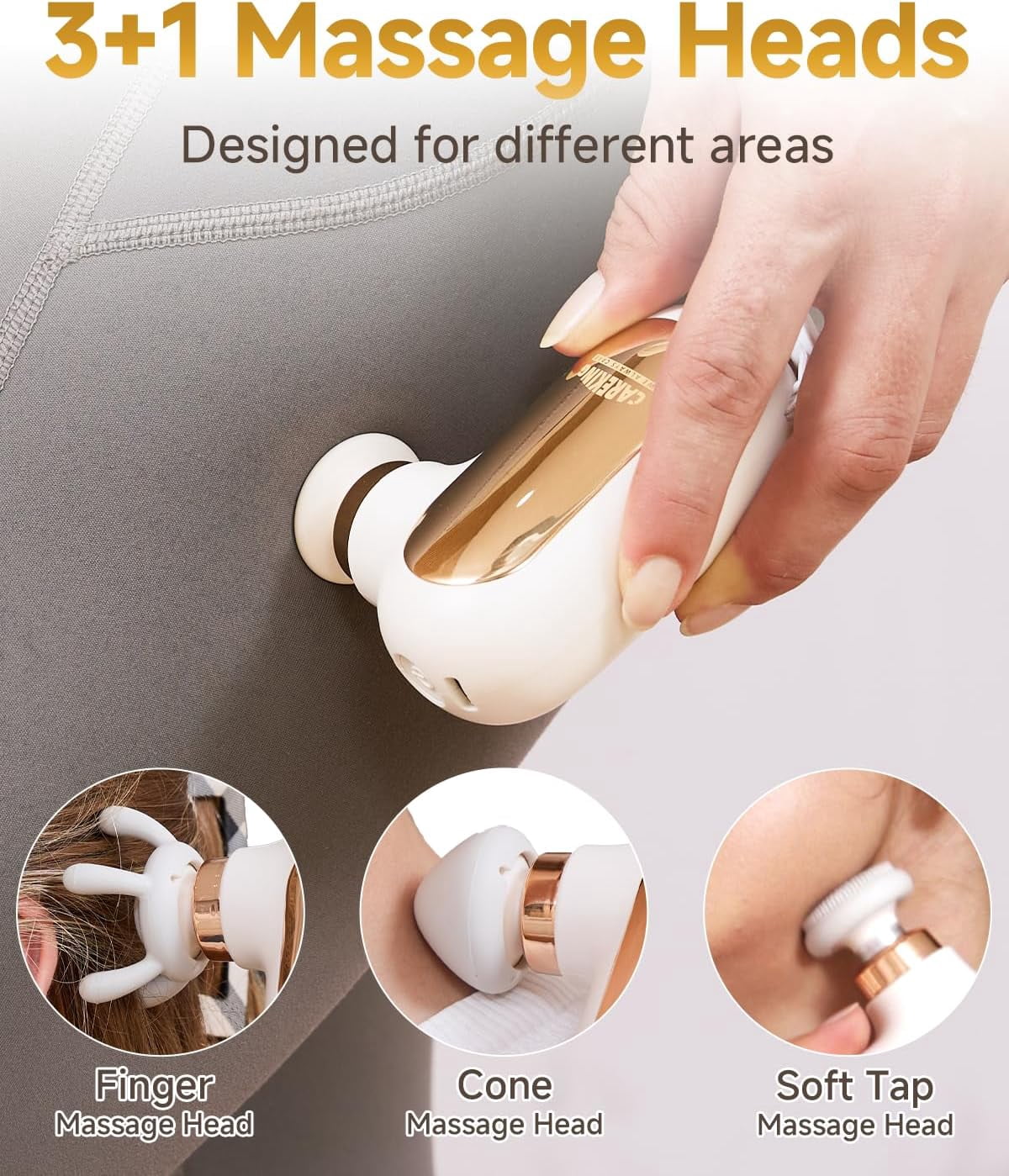 Mini Massage Gun Travel Size, Powerful Small Deep Tissue Muscle Massager for Neck Shoulder Thigh Scalp Quiet Pocket -HSA Eligible