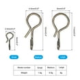 thumbnail image 2 of Uxcell 0.43" Stainless Steel Fly Fishing Snaps Quick Change No Knot Fast Snap, 200 Pack, 2 of 6