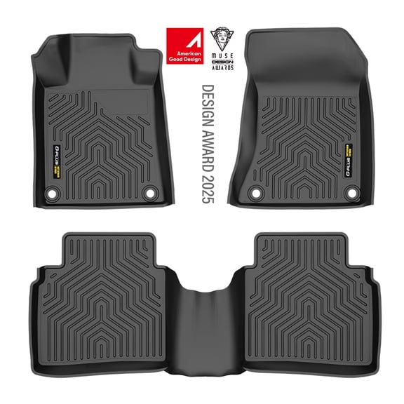 Floor Mats Fit for Nissan Altima 2019-2025 1st & 2nd Row Full Set All Weather Protection TPE Floor Liners Black