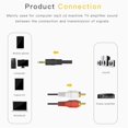 thumbnail image 3 of 3.5MM Jack Male to RCA Male 3.5MM Audio Cable Aux Cable for Mp3 Computer Sound Amplifier, 3 of 6