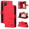 thumbnail image 1 of Case for Samsung Galaxy A02S Cover Zipper Pocket Wallet Case Magnetic Protective - Red, 1 of 5