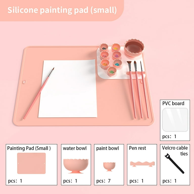 Silicone Painting Mat For Artist, 16.92×13 Silicone Art Paint Mat Silicone  Craft Mat For Creator, Resin Casting And More