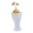 TUMALL Hollow Out Resin Burner Cones Holder Desktop Feng Shui Desk