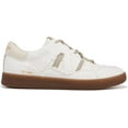 thumbnail image 5 of Sam Edelman Jayne White/Stone Grey Lace Up Low Top Rounded Toe Fashion Sneakers (White/Stone Grey, 6.5), 5 of 6