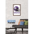 thumbnail image 2 of NFL Minnesota Vikings - Drip Helmet 20 Wall Poster, 14.725" x 22.375", Framed, 2 of 3