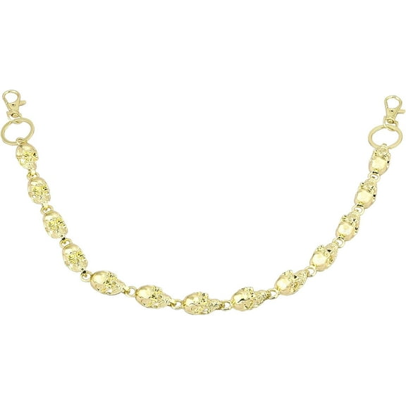 Gothic Skull Chunky Wallet Pants Chain Y2K Belt Pocket Jean Waist Chains for Men Women Goth Punk Halloween Accessories Gifts