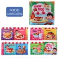 thumbnail image 1 of mixed colours Soft Baby Intelligence Development Picture Learning Three-Dimensional Cloth Book, 1 of 2