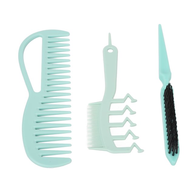 Hair Edge Brush, Teasing Brush Set Scalp Massaging Portable For Beauty Salon
