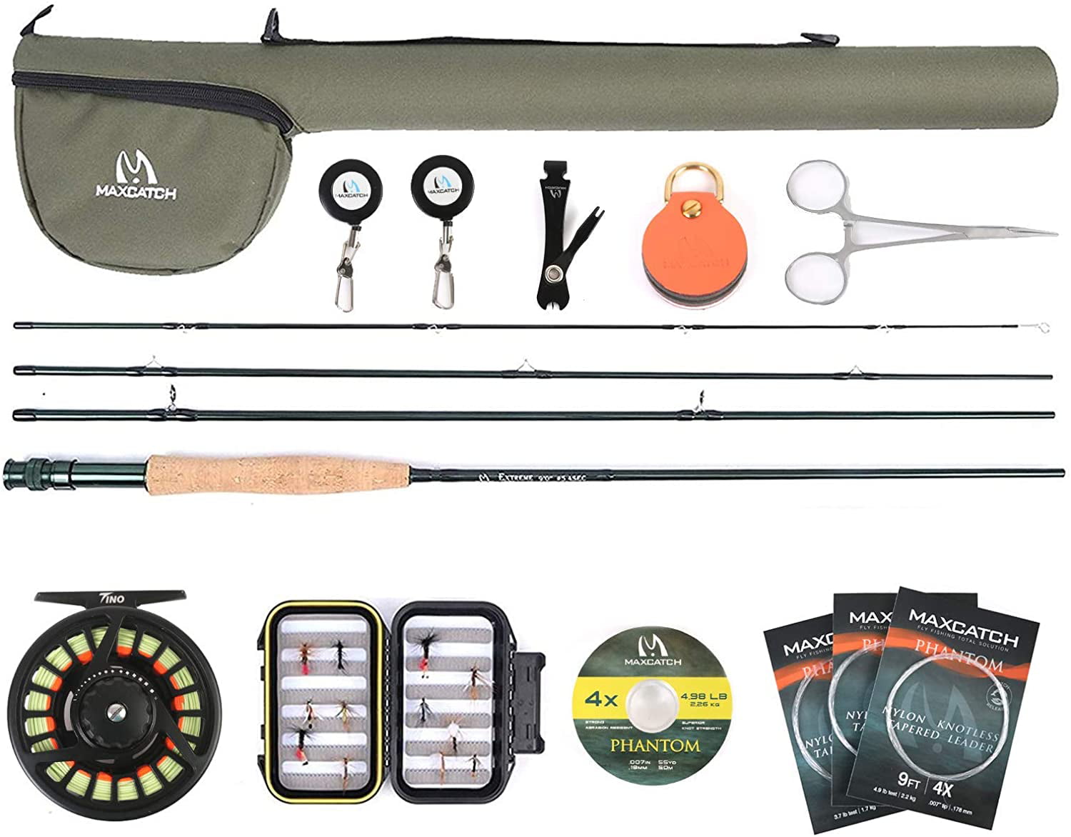 Maxcatch Explorer Fly Rod Graphite 4-Piece Fly Fishing Rod 8'4'' 3weight 