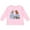 AD-Pink, variant on Moo Moo I'm 2 with Cute Holstein Cows Boys or Girls Long Sleeve Toddler T-Shirt