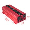 Yinleader Power Inverter 1000W Inverter DC 12V to AC 110V 120V Inverter with LCD Display, 4 AC Sockets