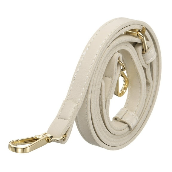 Leather Purse Straps [1Pcs] - 51.2 Inch Adjustable Straps Replacement for Handbags Use for Purse & Crossbody Bag & Handbag - [Beige & Gold]