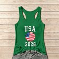 thumbnail image 1 of Women's Football Graphic Tank Tops, Women's Sleeveless Running Tank Top, Breathable Lightweight Sports Vest for Workout, Gym, Yoga, Training for Soccer Tournament 2026 Green Size: 2XL, 1 of 5