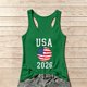 thumbnail image 1 of Women's Football Graphic Tank Tops, Women's Sleeveless Running Tank Top, Breathable Lightweight Sports Vest for Workout, Gym, Yoga, Training for Soccer Tournament 2026 Green Size: 2XL, 1 of 5
