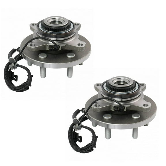 TRQ Front Wheel Bearing & Hub Assembly Pair LH RH Sides for Ford Lincoln SUV BHA52126