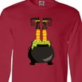thumbnail image 4 of Inktastic Halloween, Witch Cauldron, Witch Legs, Potion Long Sleeve T-Shirt, 4 of 5