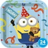 Unique Industries Despicable Me Minions Birthday Paper Dessert Plates, 7 in, 24 Count