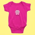 thumbnail image 5 of Old Glory Little Monster 2 Pink Short Sleeve Baby One Piece, 5 of 6