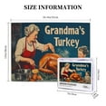 thumbnail image 5 of 500 PCS jigsaw puzzles 500 pieces Grandma's Roast Turkey,Challenging Brain Exercise,Vintage Style Thanksgiving Gift,Fun Roast Turkey Wooden Puzzle,Great for Relaxation and Display for Puzzle Lovers, 5 of 6