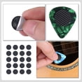 thumbnail image 3 of Homoyoyo 20Set Plastic Stick-on Guitar Pick Holder Black for Guitar Playing, 3 of 8