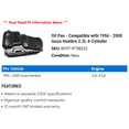thumbnail image 2 of Pan - Compatible with 1996 - 2000 Isuzu Hombre 2.2L 4-Cylinder 1997 1998 1999, 2 of 2